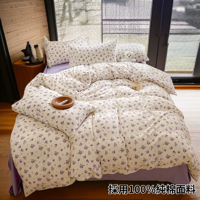 純棉床單被套三件套
