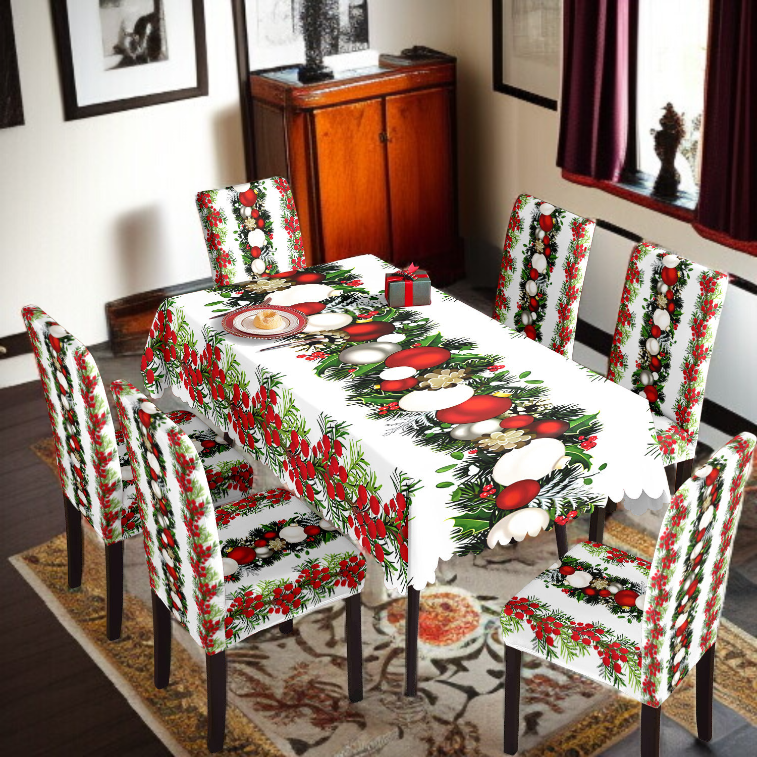 節日派對用印花桌布