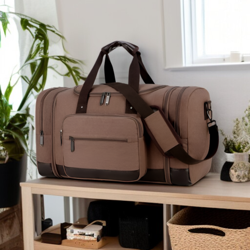 튼튼한 남성용 캔버스 여행 가방 대용량 레저 백팩 스포츠 여행 가방