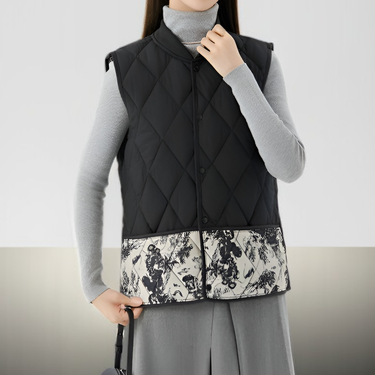 暖かくて軽い女性用コットンベスト