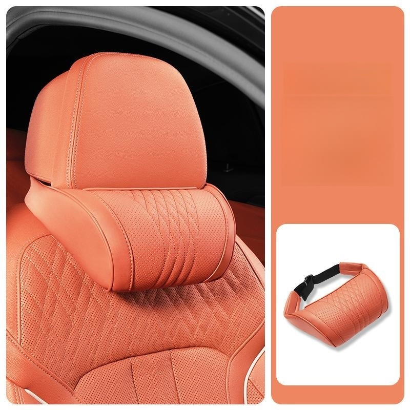 Car headrest and lumbar support set