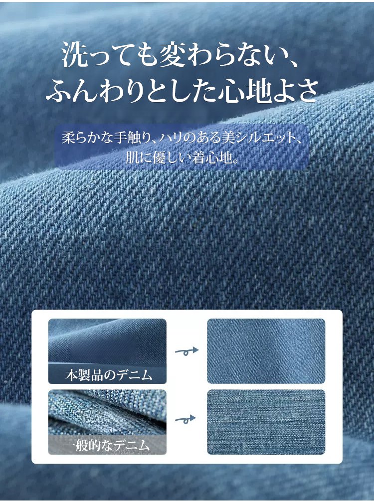 春のダブルジッパーデニムジャケット