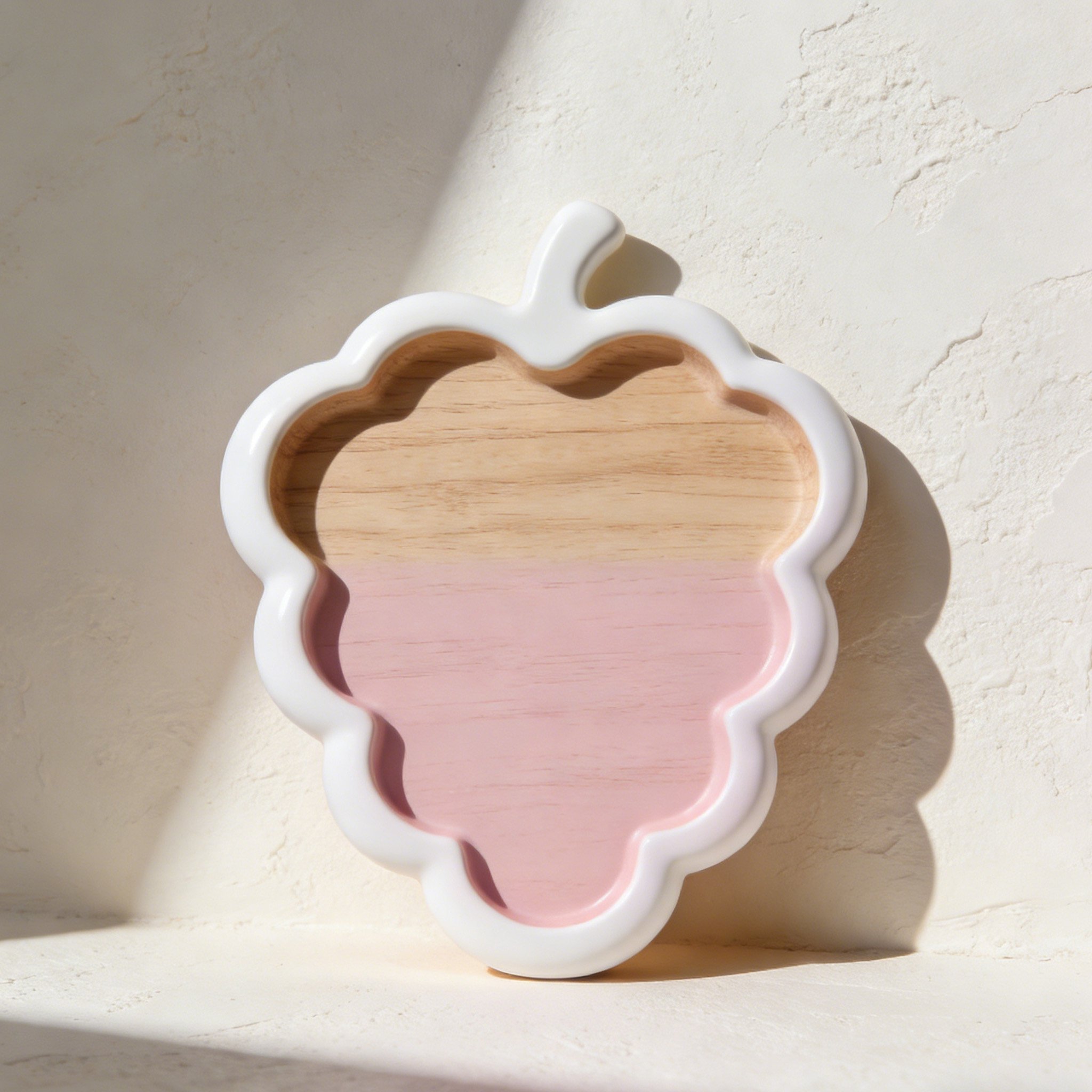 Vielseitiges Obstschalen-Set aus Massivholz, 5-teilig