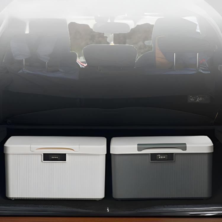 수납함을 열고 닫는 모습