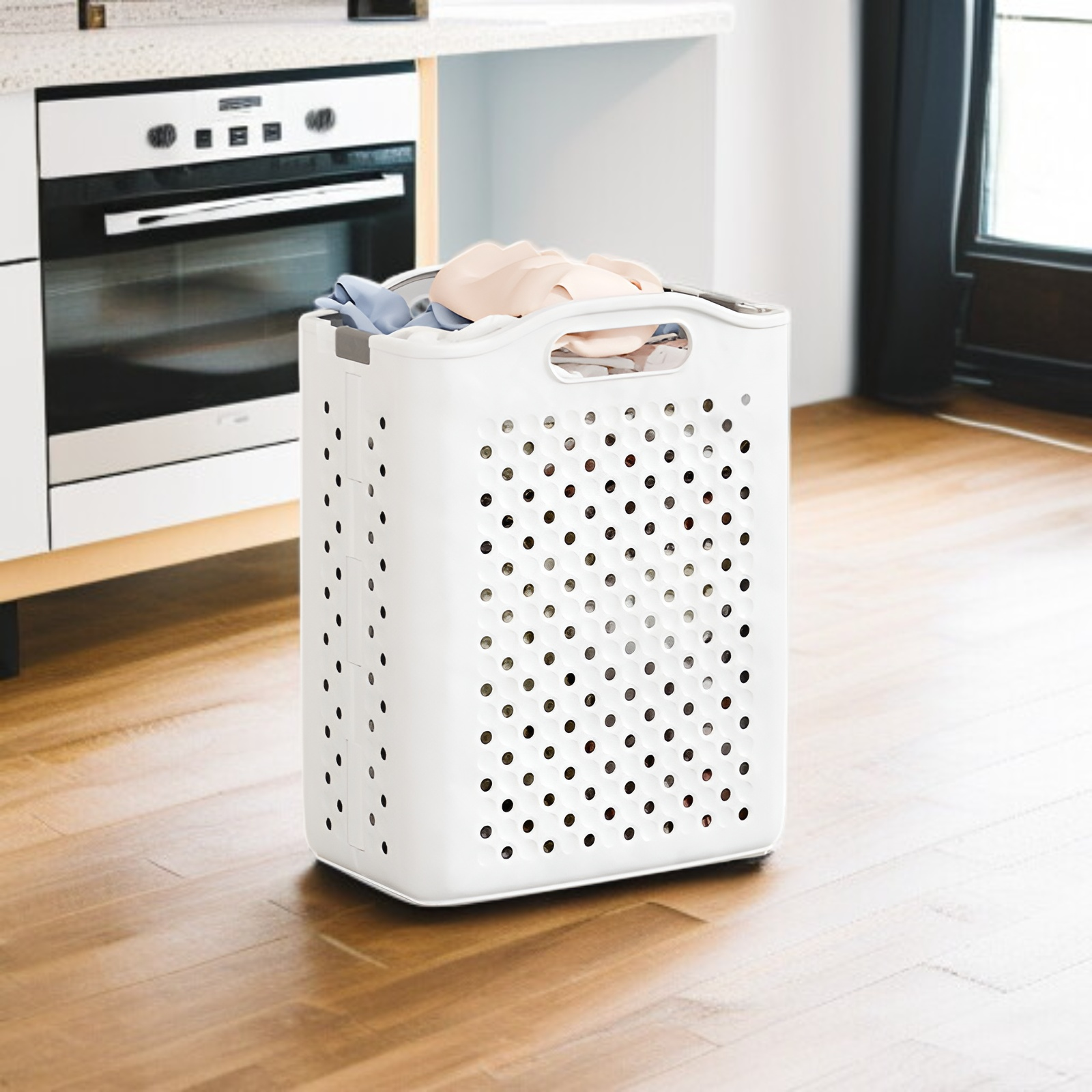 折りたたみ式家庭用ランドリーバスケット