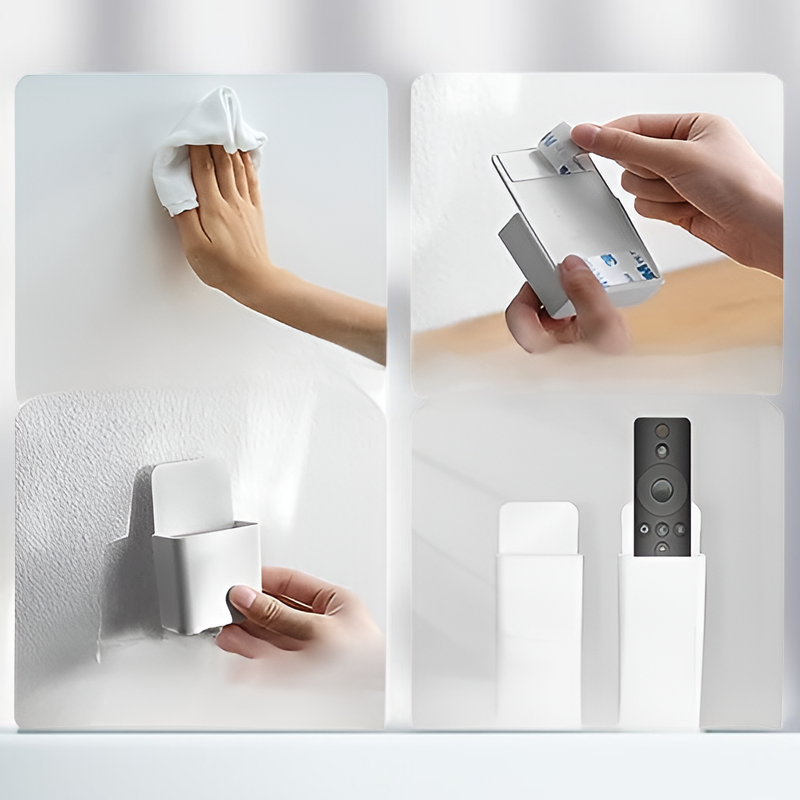 Caja de almacenamiento de control remoto para pared con panel perforado