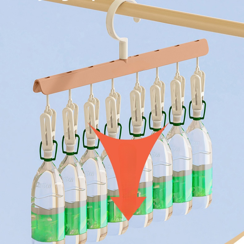 クリップ付き多用途洗濯ハンガー / 带夹子多用途晾衣架