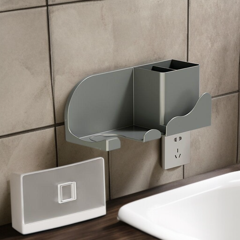 드라이기 거치대 무타공 욕실 수납 벽걸이 선반