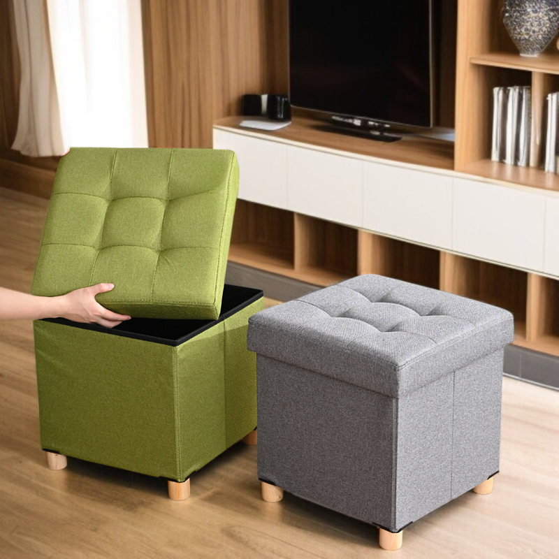 가정용 수납 걸상 다용도 접이식 소파 보강형 수납 걸상 수납 기능 수납 걸상