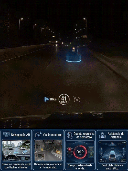 Proyector digital HUD de velocidad GPS para automóvil