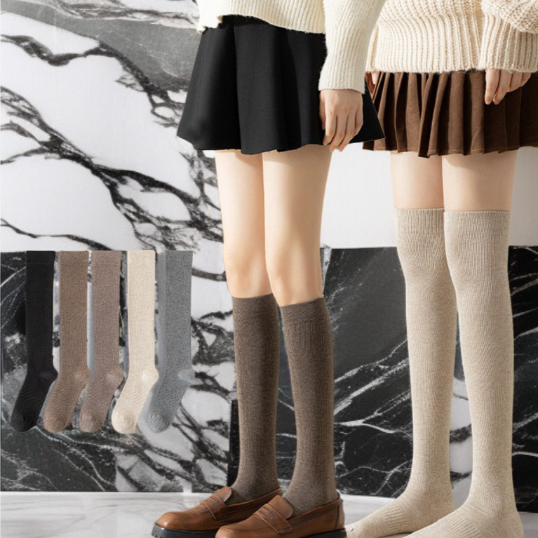 秒變漫畫腿日系保暖過膝襪