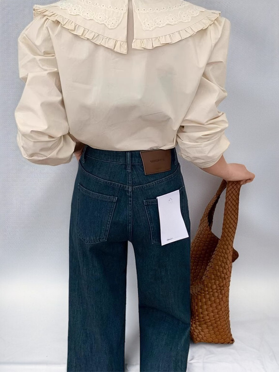 ワイドレッグパンツのスタイリング例