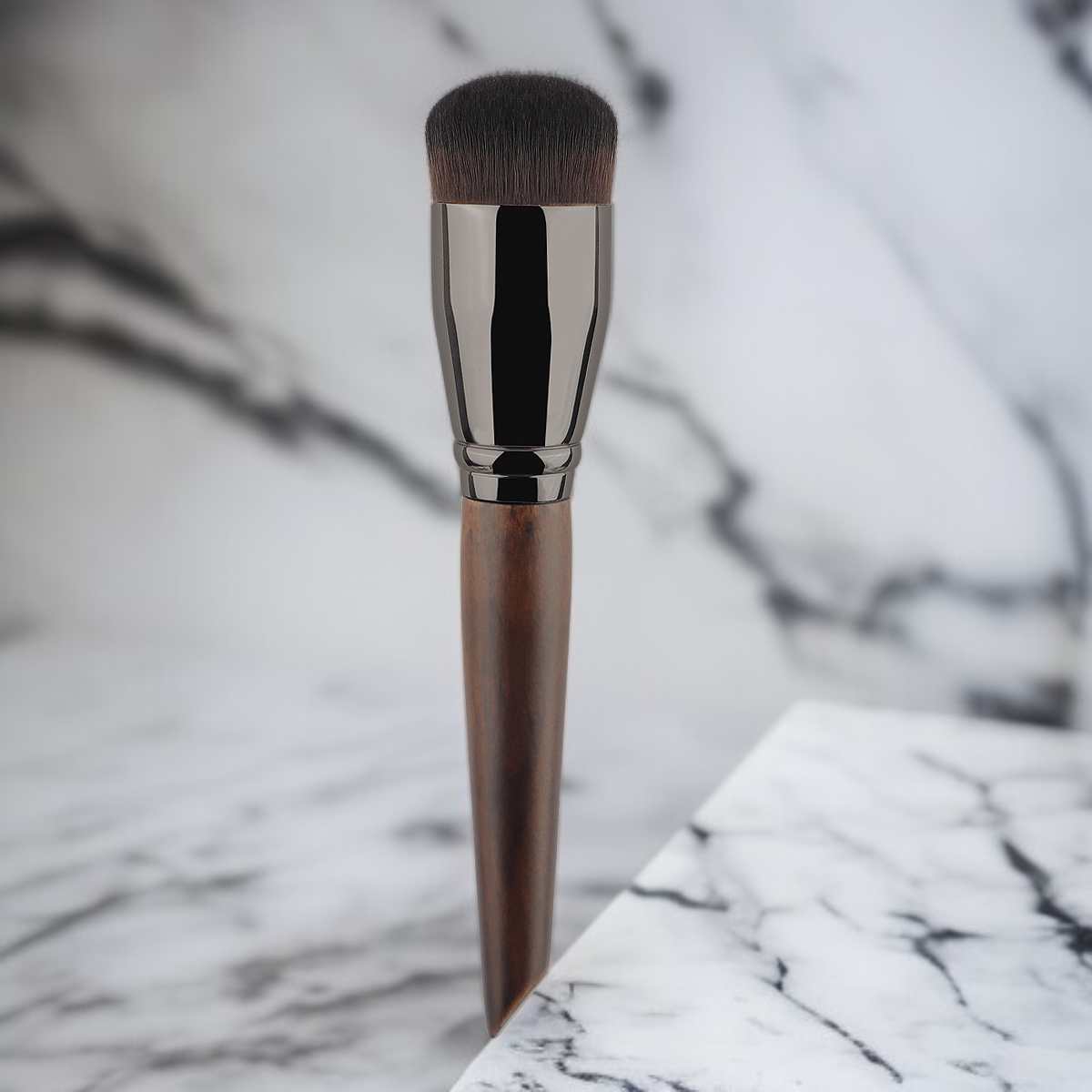 丸頭シームレスファンデーションブラシ