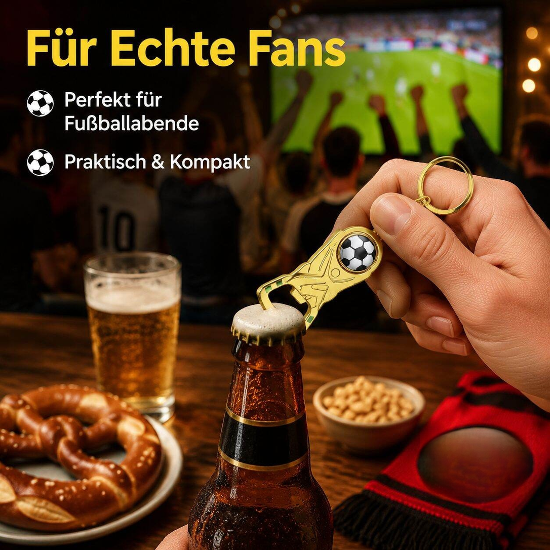 Fußballpokal Drehbarer Schlüsselanhänger Flaschenöffner, Weltmeisterschaft Fan-Geschenk