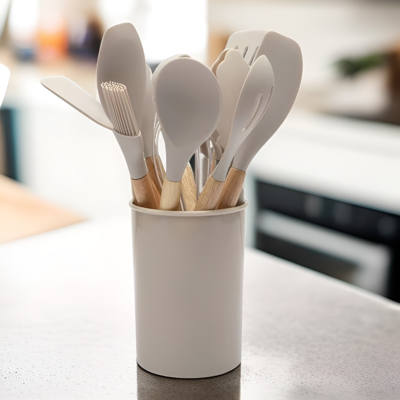 눌러붙지 않는 실리콘 조리 도구 세트