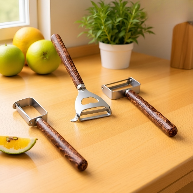 Pelador de acero inoxidable para uso doméstico y nueces