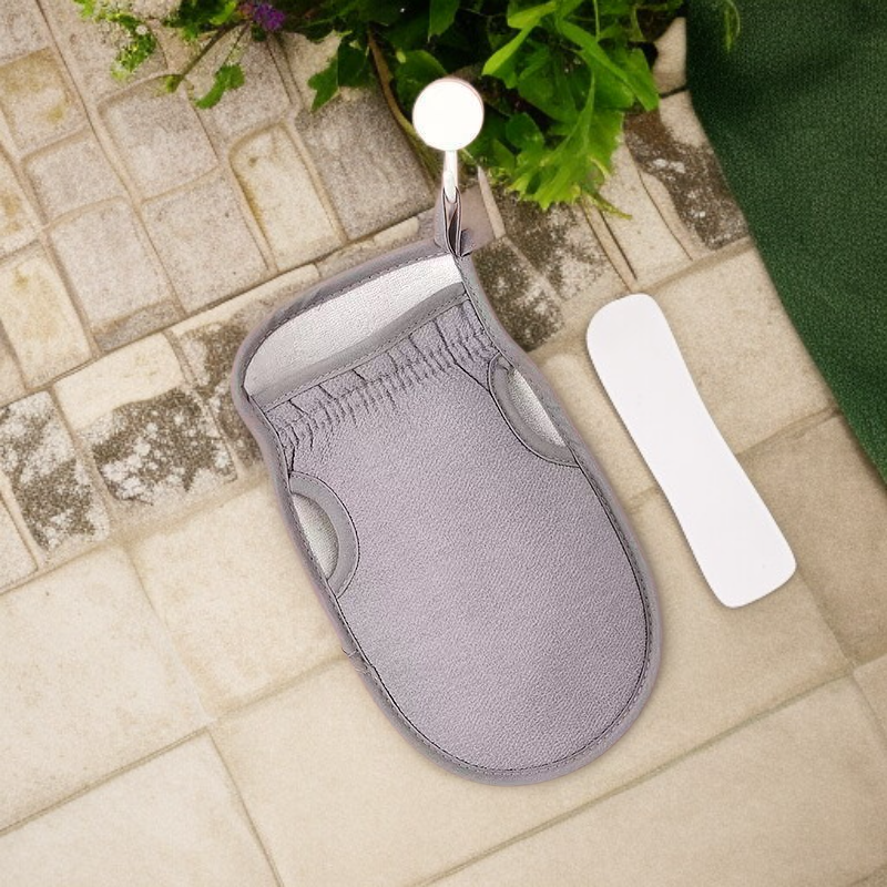 強力な角質除去、背中のスクラブ、バスグローブ用のバスタオル。