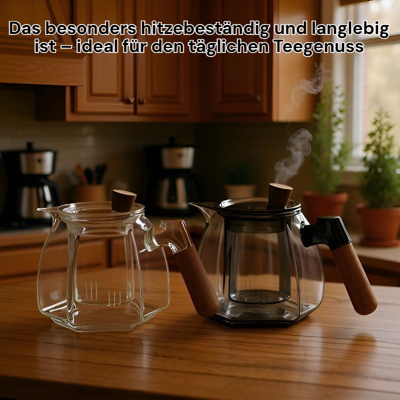 Tee-Ei aus hochwertigem Borosilikatglas