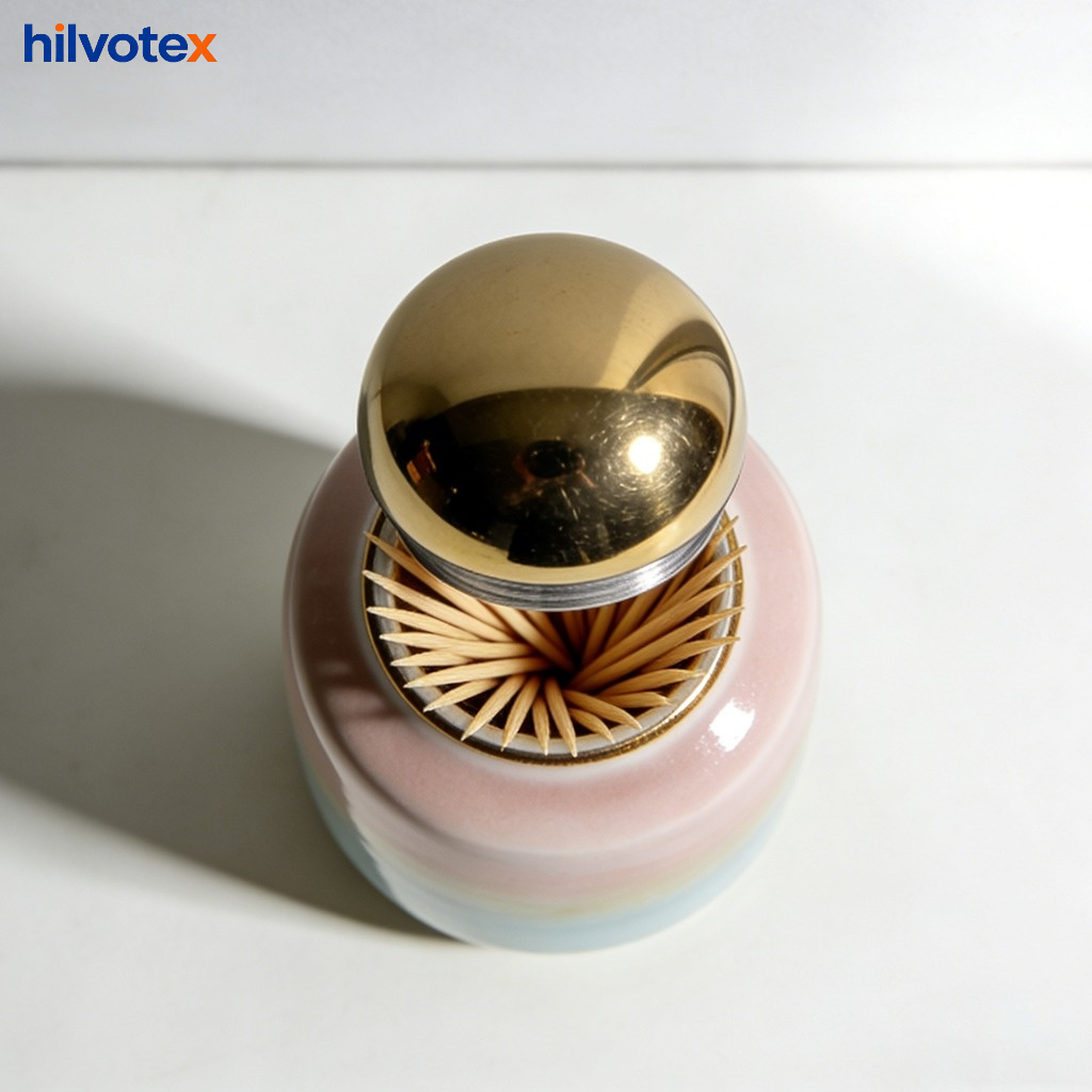 Modern ceramic toothpick holder pack for kitchen decor