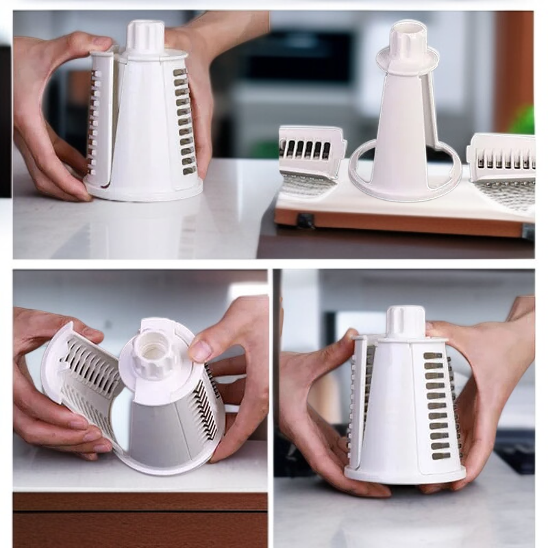 All-in-One Gemüseschneider mit Raspel und Zerkleinerer, vielseitiges Küchenwerkzeug-Set