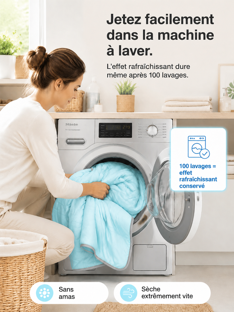 Couette fraîche en fil de menthe, absorbante et respirante pour un sommeil profond