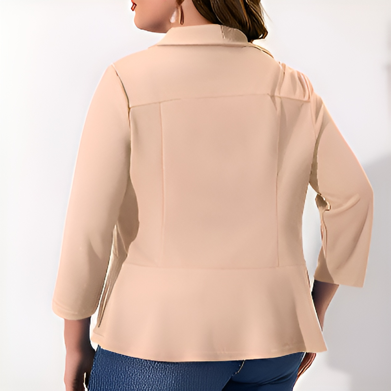 新しいプラスサイズのレディースカジュアルブレザー