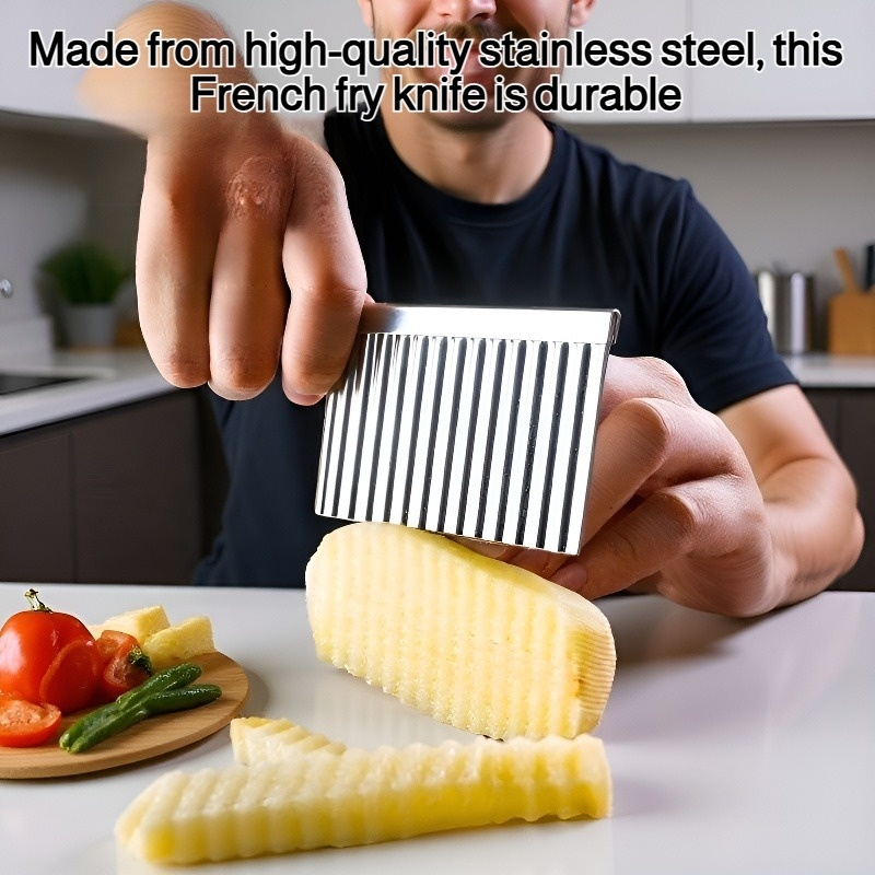 French fry knife wavy knife