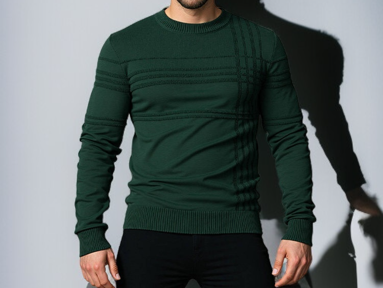편안한 착용감의 남성 라운드 니트 재킷