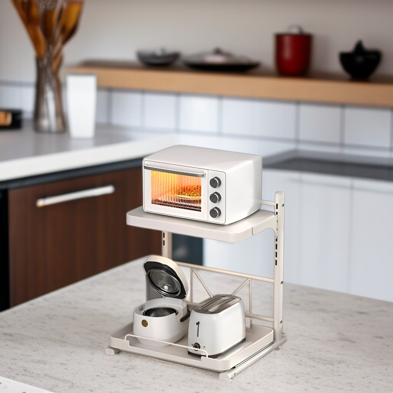 서랍식 주방 수납 선반 다용도 선반 전용 탁상 전기 오븐 전자레인지 밥솥 수납 선반