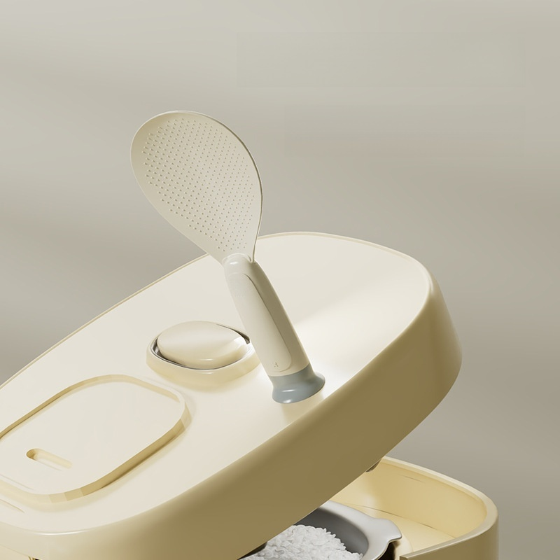 ช้อนข้าวกันติดพร้อมฐานดูดตั้งได้