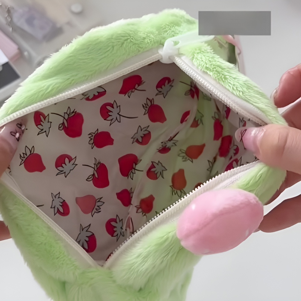 Cute Plush Swiss Roll Pencil Case