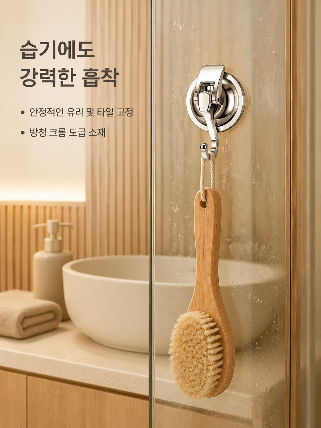 강력 무타공 진공 흡착 걸이