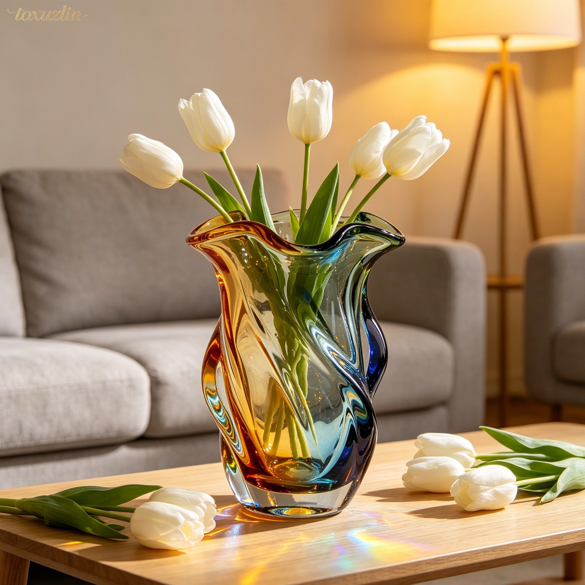 ornements en verre artisanal