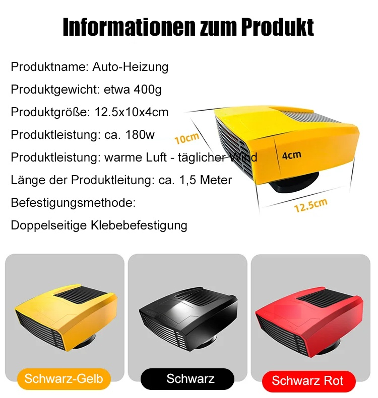 Multifunktionaler Heizlüfter für PKW und LKW