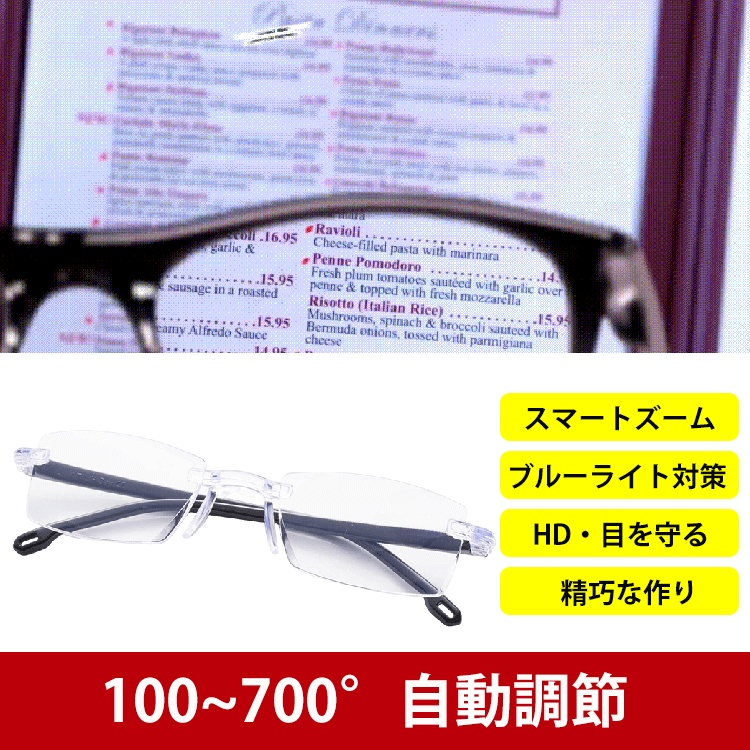 【2024NEW】自動ズーム老眼鏡