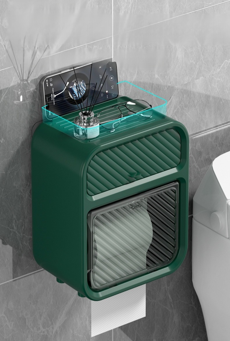 Minimalist luxury tissue box for toilet area