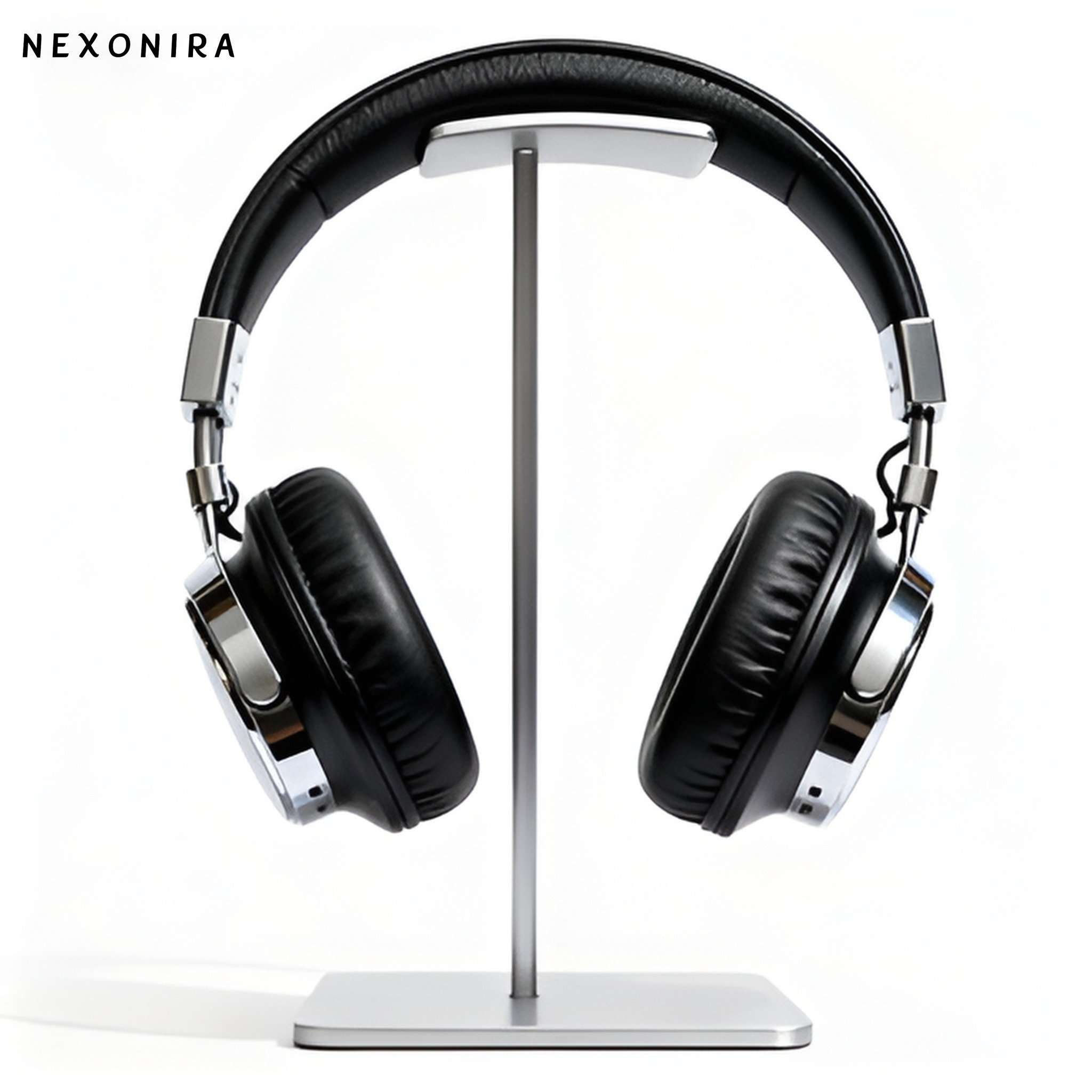 무선 헤드폰 착용 모습