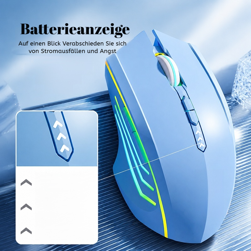 Leise, geräuschlose, wiederaufladbare Bluetooth-Maus