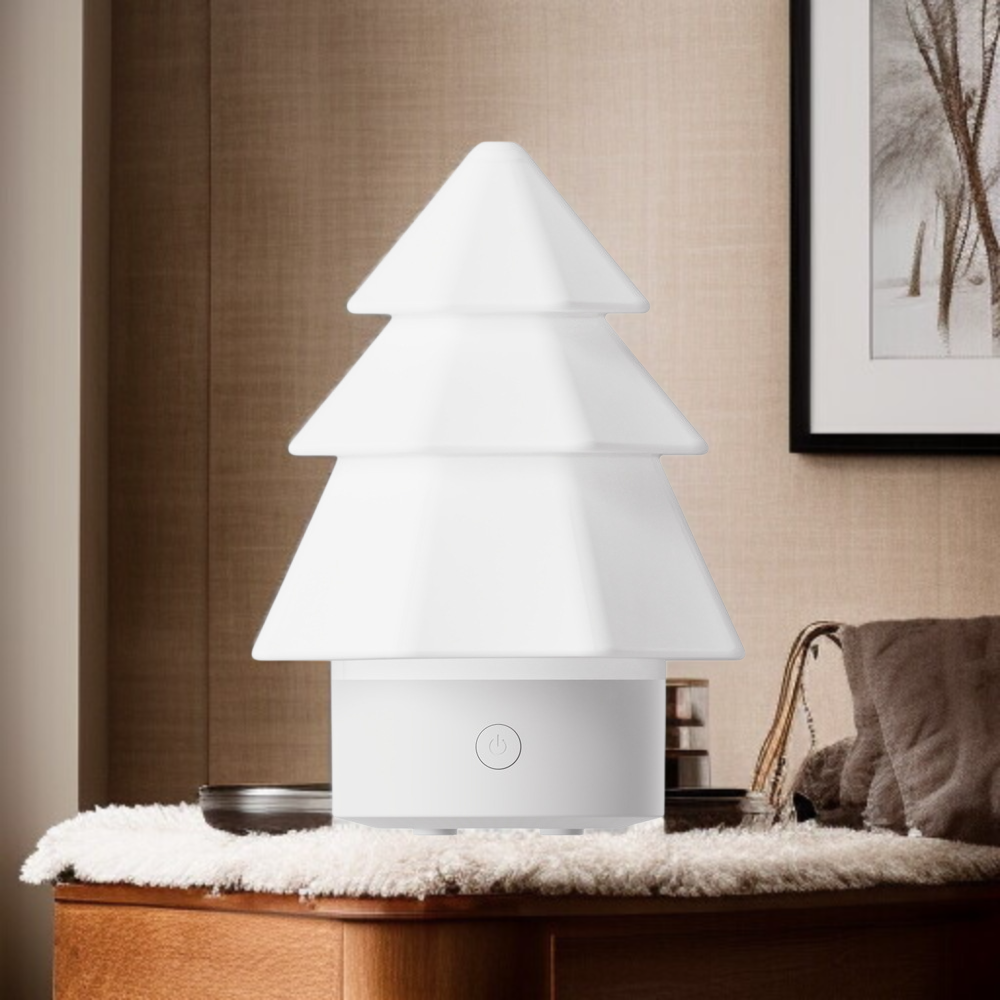 USB加湿器 クリスマスツリー型 ミニサイズ ムードライト付き ディフューザー 加湿器
