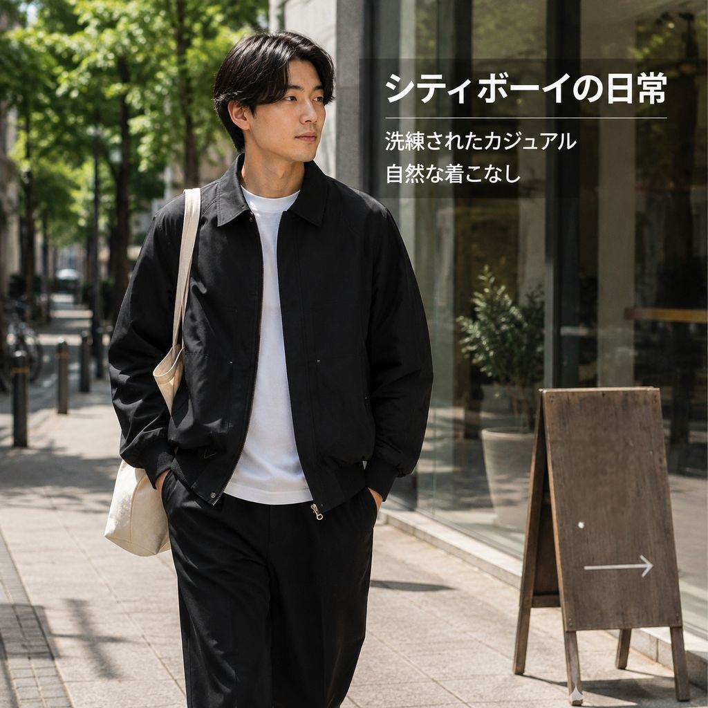 メンズルーズカジュアル韓国風ジャケットアウター