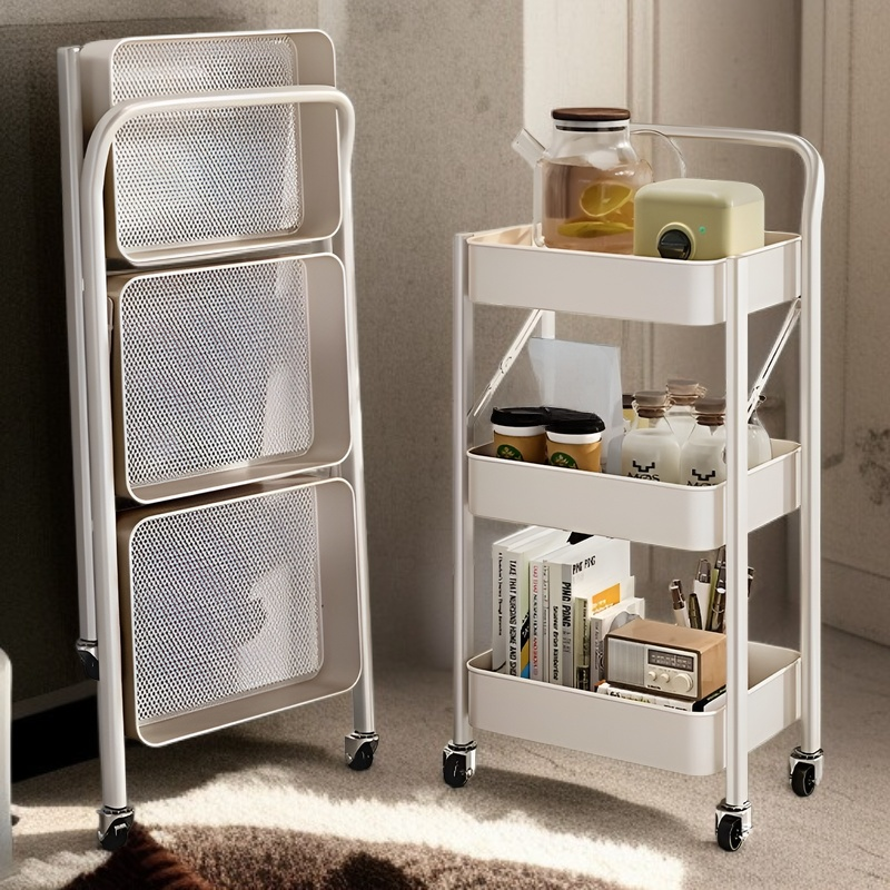 野菜が整理された多機能収納棚