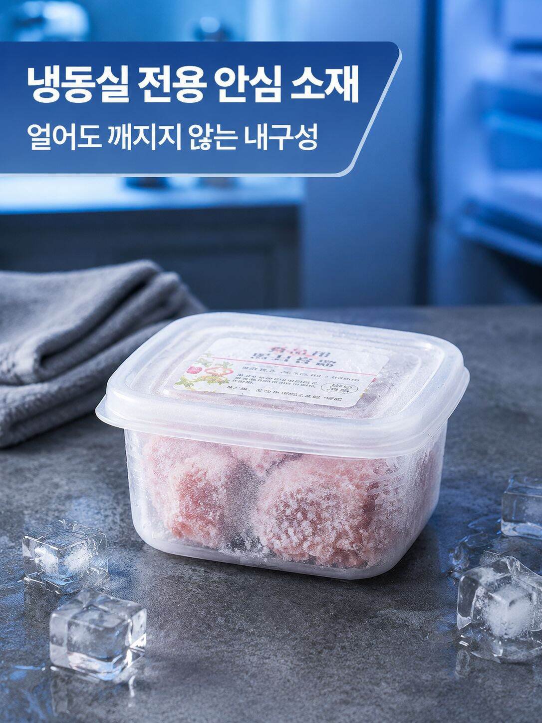 냉동 밀봉 박스, 보존용기, 냉장고 냉동육 박스, 칸막이, 파·생강·마늘, 밥, 분할 조리용 박스