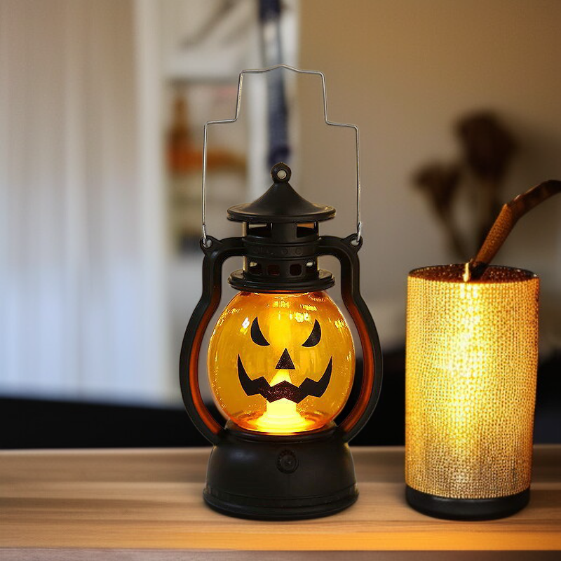 가을 테마 호박 조명 데코레이션