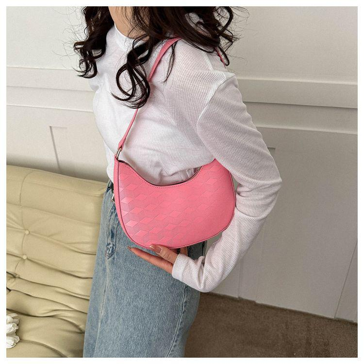 한국 스타일 빈티지 감성 만두 숄더백 여성 신상 유니크 디자인 겨드랑이백