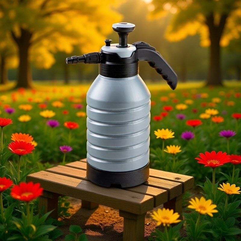 Rozprašovač na zalévání květin s jemnou mlhou v moderním designu