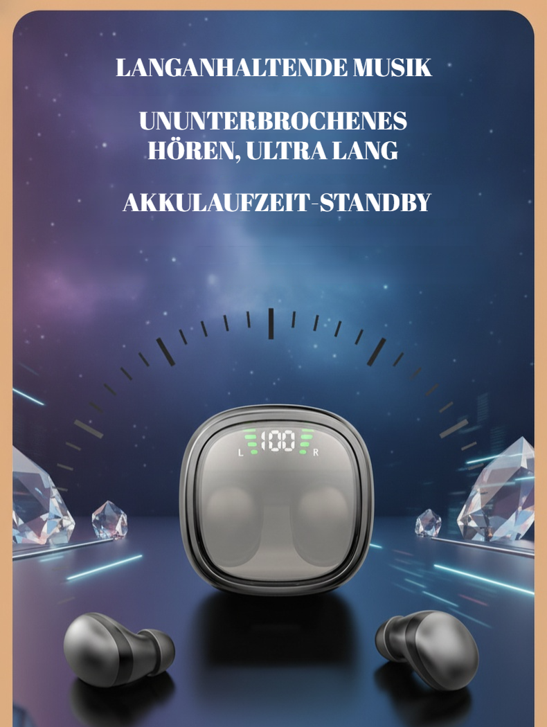 Kabellose Ultramini Kopfhörer mit ergonomischem Design