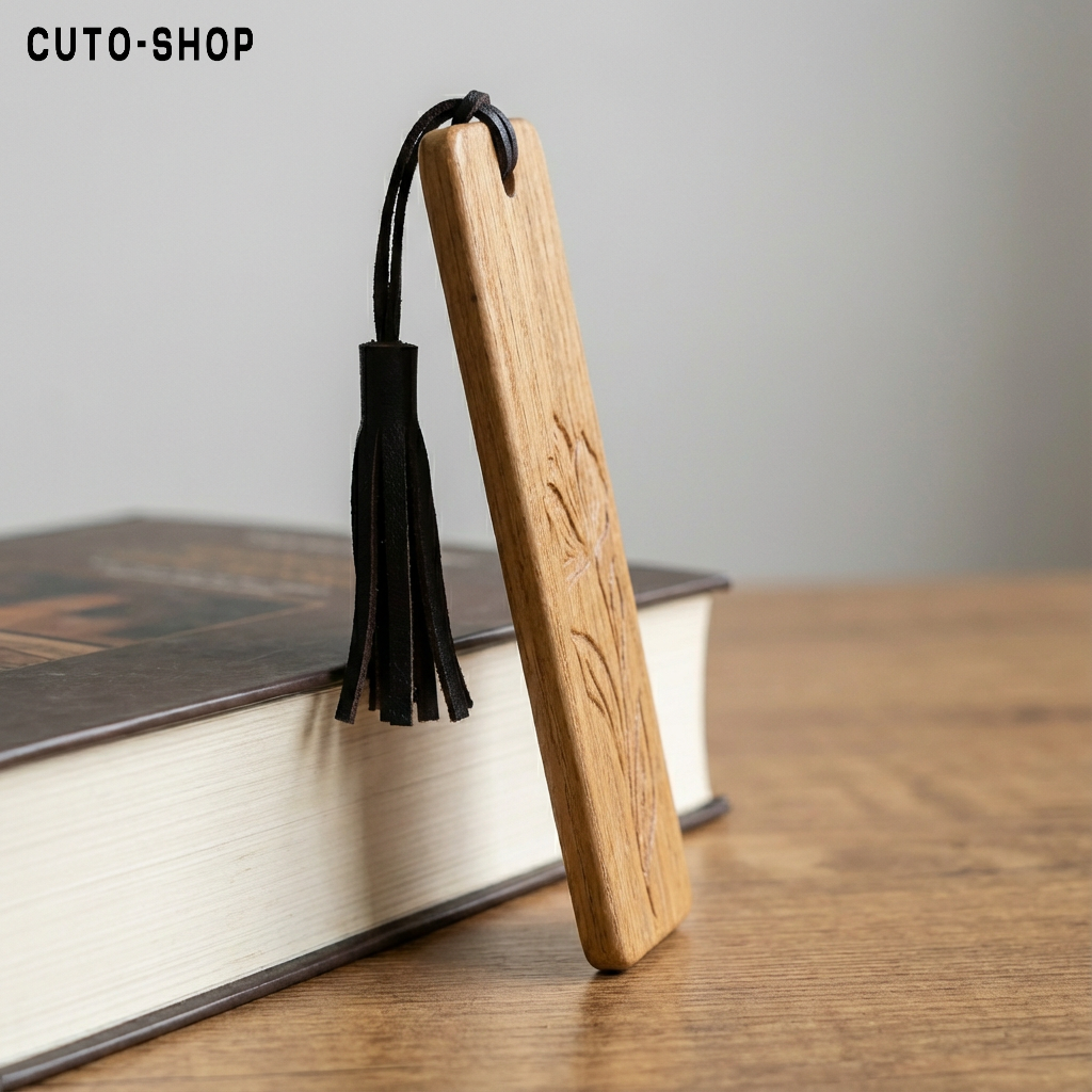 Marca páginas de madera