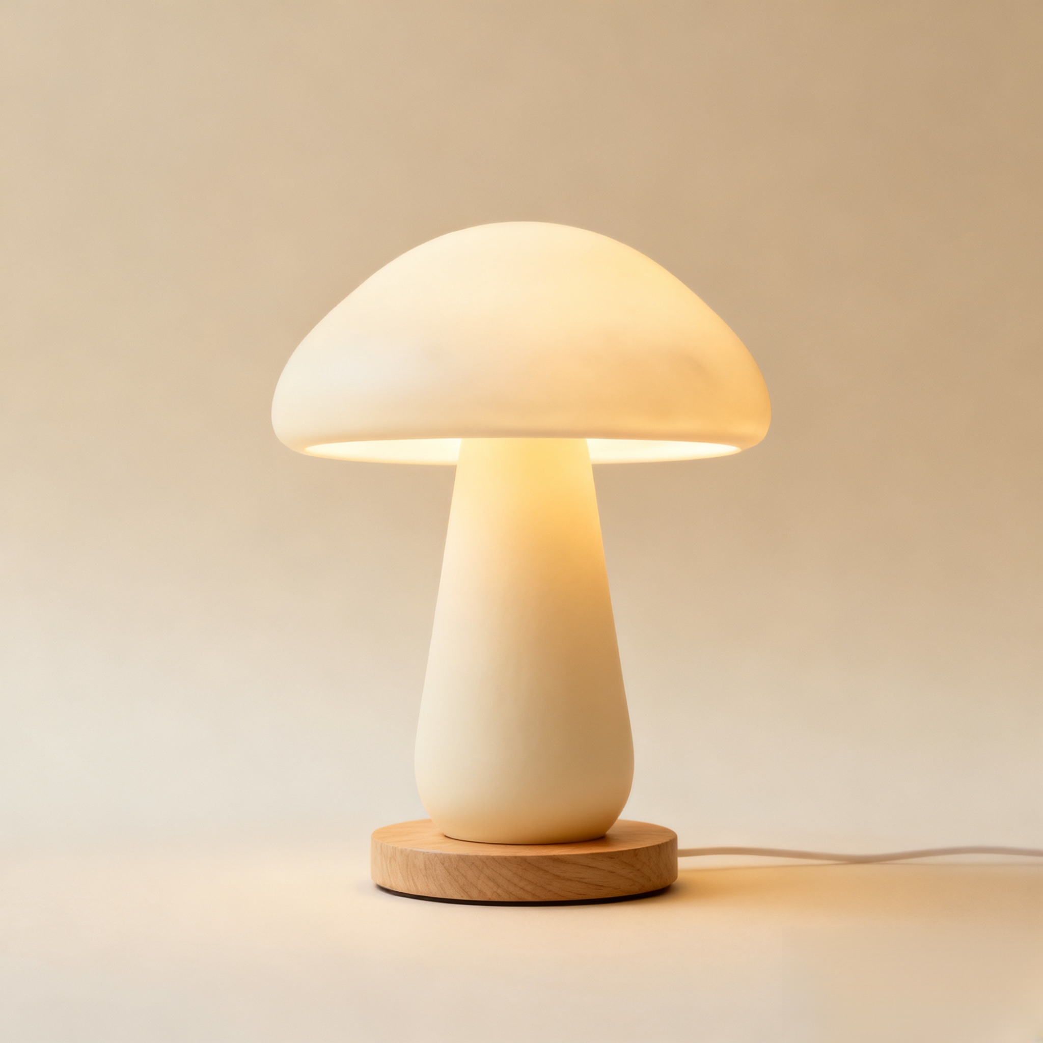 マッシュルームデザインランプ