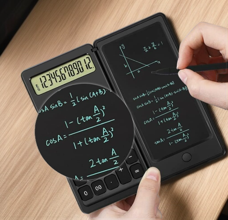 Calculadora portátil con función de notas digitales