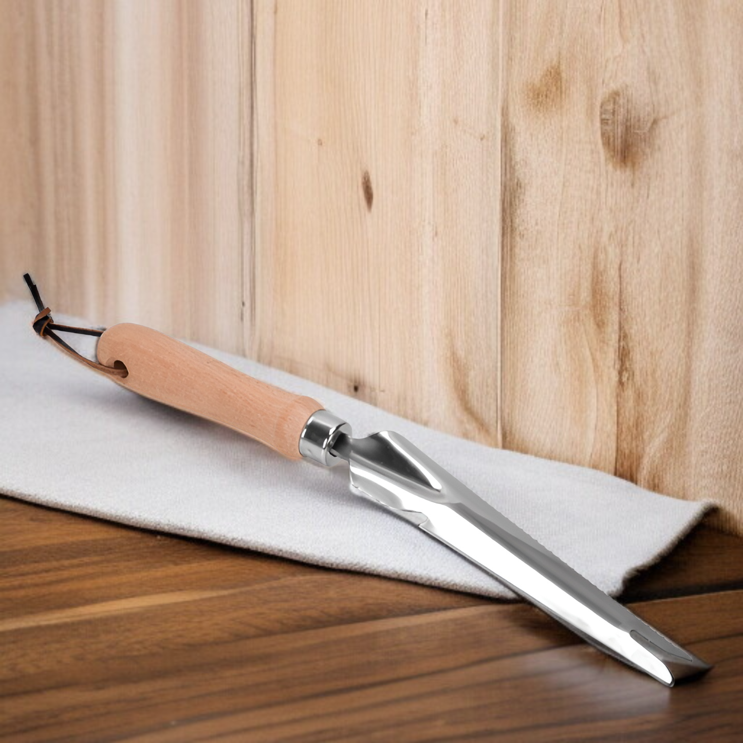 Garten-Unkrautmesser Wurzelentferner Handwerkzeug aus Manganstahl, kleine Harke